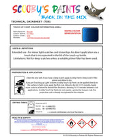 Instructions for use Renault Iron Blue Car Paint