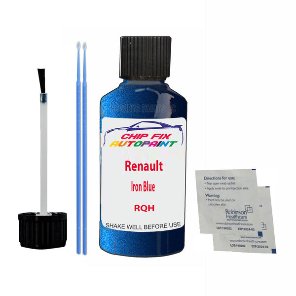 Renault Iron Blue Touch Up Paint Code RQH Scratch Repair Kit