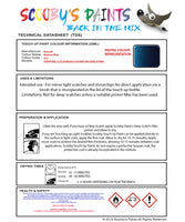 Instructions for use Renault Monaco Blue Car Paint