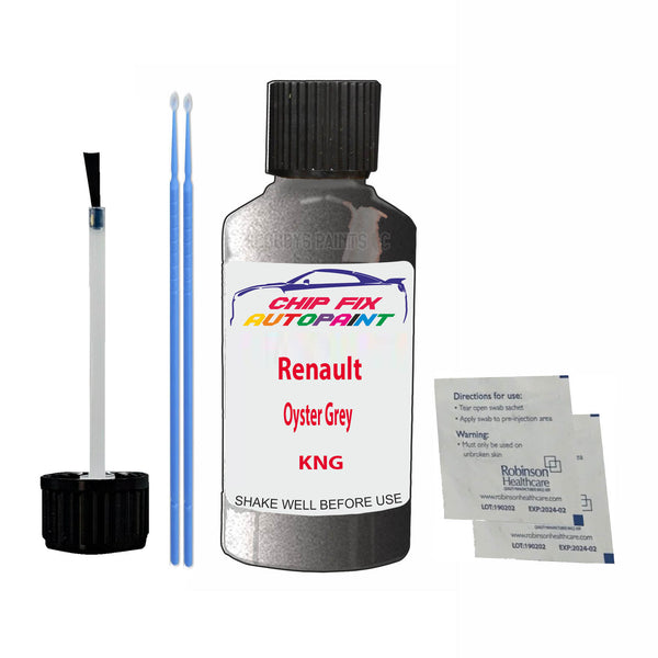 Renault Oyster Grey Touch Up Paint Code KNG Scratch Repair Kit