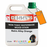 Denny's Stain Paint For Fences Colour- Retro Alloy Orange - Weatherproof Uv-Safe Protect