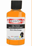 Denny's Floor Paint For Grip Coating Colour- Retro Alloy Orange - Anti-Slip Hardwearing Safe