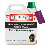 Denny's Stain Paint For Fences Colour- Retro Amethyst Purple - Weatherproof Uv-Safe Protect