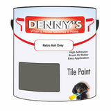 Denny's Tile Paint For Commercial Areas Colour- Retro Ash Grey - High-Traffic Durable Easy-Clean