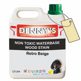 Denny's Stain Paint For Fences Colour- Retro Beige - Weatherproof Uv-Safe Protect