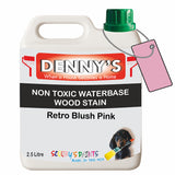 Denny's Stain Paint For Fences Colour- Retro Blush Pink - Weatherproof Uv-Safe Protect