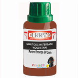 Denny's Stain Paint For Fences Colour- Retro Bronze Brown - Weatherproof Uv-Safe Protect