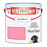 Denny's Wood Paint For Fence Colour- Retro Bubble Pink - Weatherproof Uv-Safe Rot-Guard