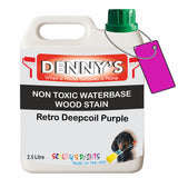 Denny's Stain Paint For Fences Colour- Retro Deepcoil Purple - Weatherproof Uv-Safe Protect