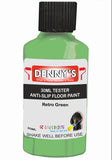 Denny's Floor Paint For Grip Coating Colour- Retro Green - Anti-Slip Hardwearing Safe