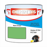 Denny's Plastic Paint For Acrylic Colour- Retro Green - Adhesion Chip-Resistant Smooth