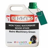 Denny's Stain Paint For Fences Colour- Retro Machinery Green - Weatherproof Uv-Safe Protect