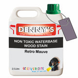 Denny's Stain Paint For Fences Colour- Retro Mauve - Weatherproof Uv-Safe Protect