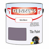 Denny's Tile Paint For Bathroom Tile Colour- Retro Mauve - Moistureproof Easy-Clean Makeover