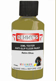 Denny's Floor Paint For Grip Coating Colour- Retro Olive - Anti-Slip Hardwearing Safe