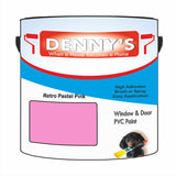 Denny's Plastic Paint For Acrylic Colour- Retro Pastel Pink - Adhesion Chip-Resistant Smooth