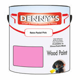 Denny's Wood Paint For Decking Colour- Retro Pastel Pink - Anti-Slip Weatherproof Durable