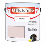 Denny's Tile Paint For Kitchen Tile Colour- Retro Rose - Wipe-Clean Grease-Resistant Refresh