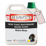 Denny's Stain Paint For Decking Colour- Retro Rose - Anti-Slip Weatherproof Nourish