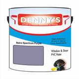 Denny's Plastic Paint For Pvc Colour- Retro Spectrum Purple - Adhesion Tough Colour-Hold