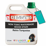 Denny's Stain Paint For Sheds Colour- Retro Turquoise - Weatherproof Uv-Safe Nourish