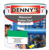 Denny's Waterpoof Paint For Ponds Colour- Retro Utility Green - Waterproof Fish-Safe Leakstop