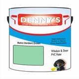 Denny's Plastic Paint For Pvc Colour- Retro Verdant Green - Adhesion Tough Colour-Hold