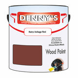 Denny's Wood Paint For Decking Colour- Retro Voltage Red - Anti-Slip Weatherproof Durable
