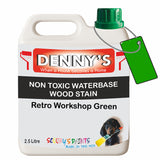 Denny's Stain Paint For Decking Colour- Retro Workshop Green - Anti-Slip Weatherproof Nourish