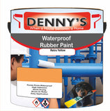 Denny's Waterpoof Paint For Ponds Colour- Retro Yellow - Waterproof Fish-Safe Leakstop