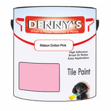 Denny's Tile Paint For Bathroom Tile Colour- Ribbon Cotton Pink - Moistureproof Easy-Clean Makeover