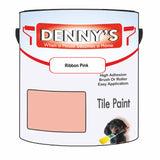 Denny's Tile Paint For Bathroom Tile Colour- Ribbon Pink - Moistureproof Easy-Clean Makeover