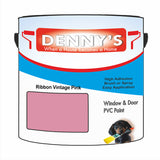 Denny's Plastic Paint For Pvc Colour- Ribbon Vintage Pink - Adhesion Tough Colour-Hold