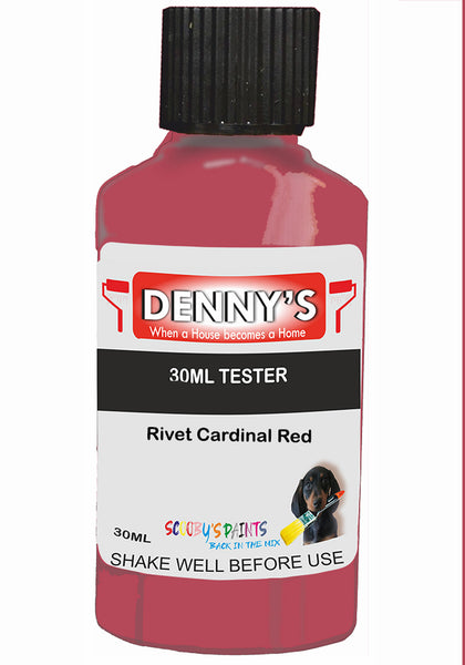 Denny's Chalk Paint For Furniture Colour- Mahogany Carmine Cedar Red - Matte Scuffproof Refresh