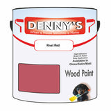 Denny's Wood Paint For Decking Colour- Rivet Red - Anti-Slip Weatherproof Durable