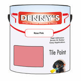 Denny's Tile Paint For Bathroom Tile Colour- Rose Pink - Moistureproof Easy-Clean Makeover