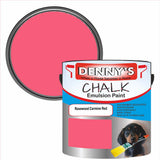 Denny's Chalk Paint For Walls Colour- Rosewood Carmine Red - Matte Wipe-Clean Coverage