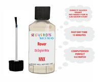 Rover Old English White Paint Code NNX