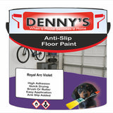 Denny's Floor Paint For Grip Coating Colour- Royal Arc Violet - Anti-Slip Hardwearing Safe