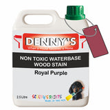 Denny's Stain Paint For Sheds Colour- Royal Purple - Weatherproof Uv-Safe Nourish