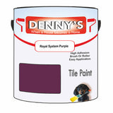 Denny's Tile Paint For Bathroom Tile Colour- Royal System Purple - Moistureproof Easy-Clean Makeover