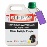 Denny's Stain Paint For Sheds Colour- Royal Twilight Purple - Weatherproof Uv-Safe Nourish
