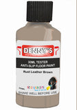 Denny's Floor Paint For Grip Coating Colour- Rust Leather Brown - Anti-Slip Hardwearing Safe