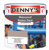 Denny's Waterpoof Paint For Ponds Colour- Rust Saddle Brown - Waterproof Fish-Safe Leakstop