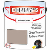 Denny's High Temp Paint For Stoves Colour- Rust Saddle Brown - Heatproof Soot-Resistant Durable