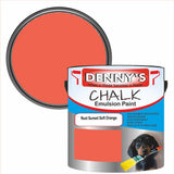 Denny's Chalk Paint For Ceilings Colour- Rust Sunset Soft Orange - Matte Stain-Hide Ceiling