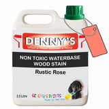 Denny's Stain Paint For Decking Colour- Rustic Rose - Anti-Slip Weatherproof Nourish
