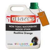 Denny's Stain Paint For Decking Colour- Rustline Orange - Anti-Slip Weatherproof Nourish