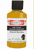 Denny's Floor Paint For Grip Coating Colour- Rustproof Retro Olive - Anti-Slip Hardwearing Safe