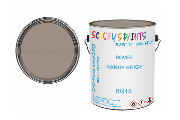 Mixed Paint For Mg Mgb Gt, Sandy Beige, Code: Bg15, Brown-Beige-Gold